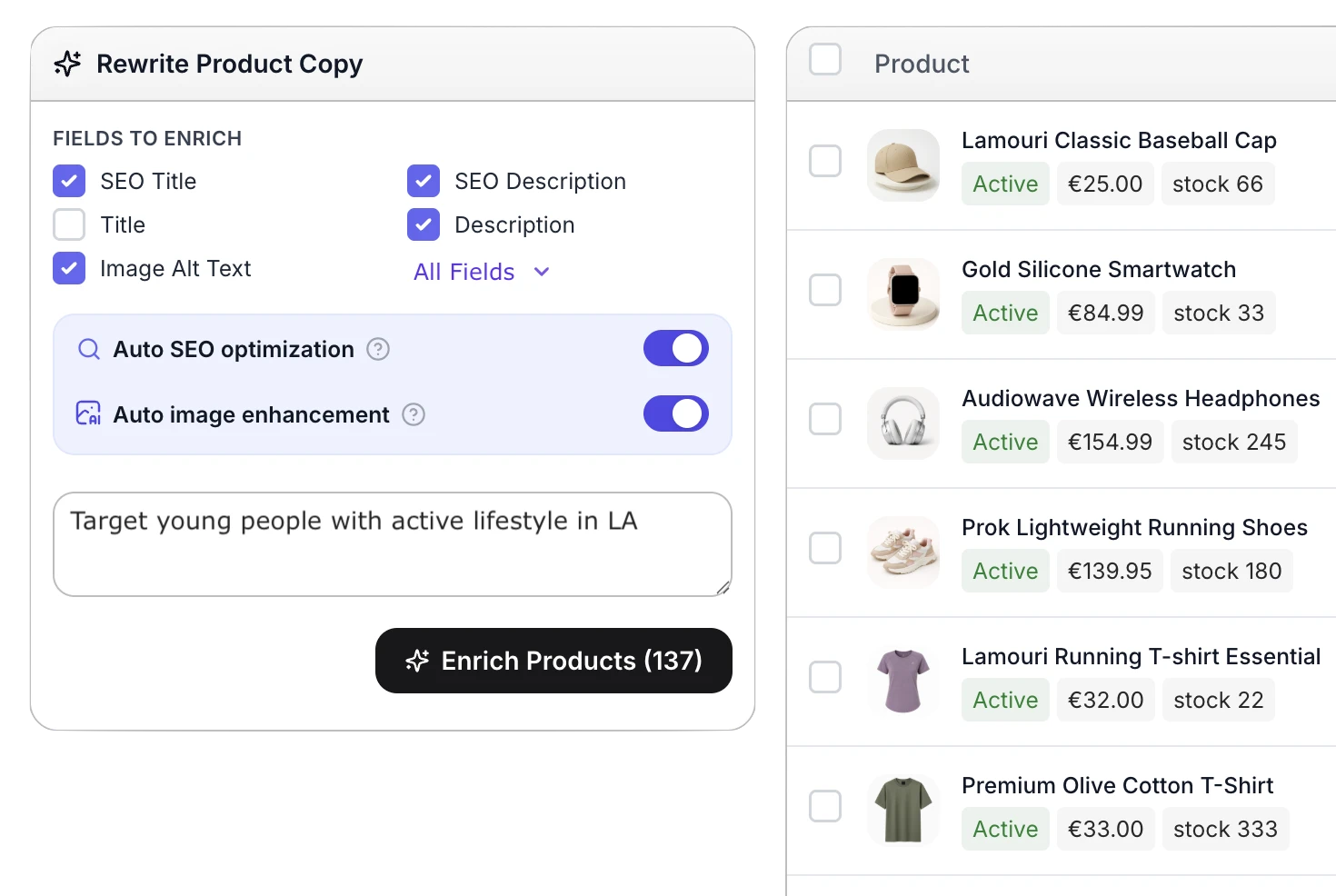AI Product Enrichment