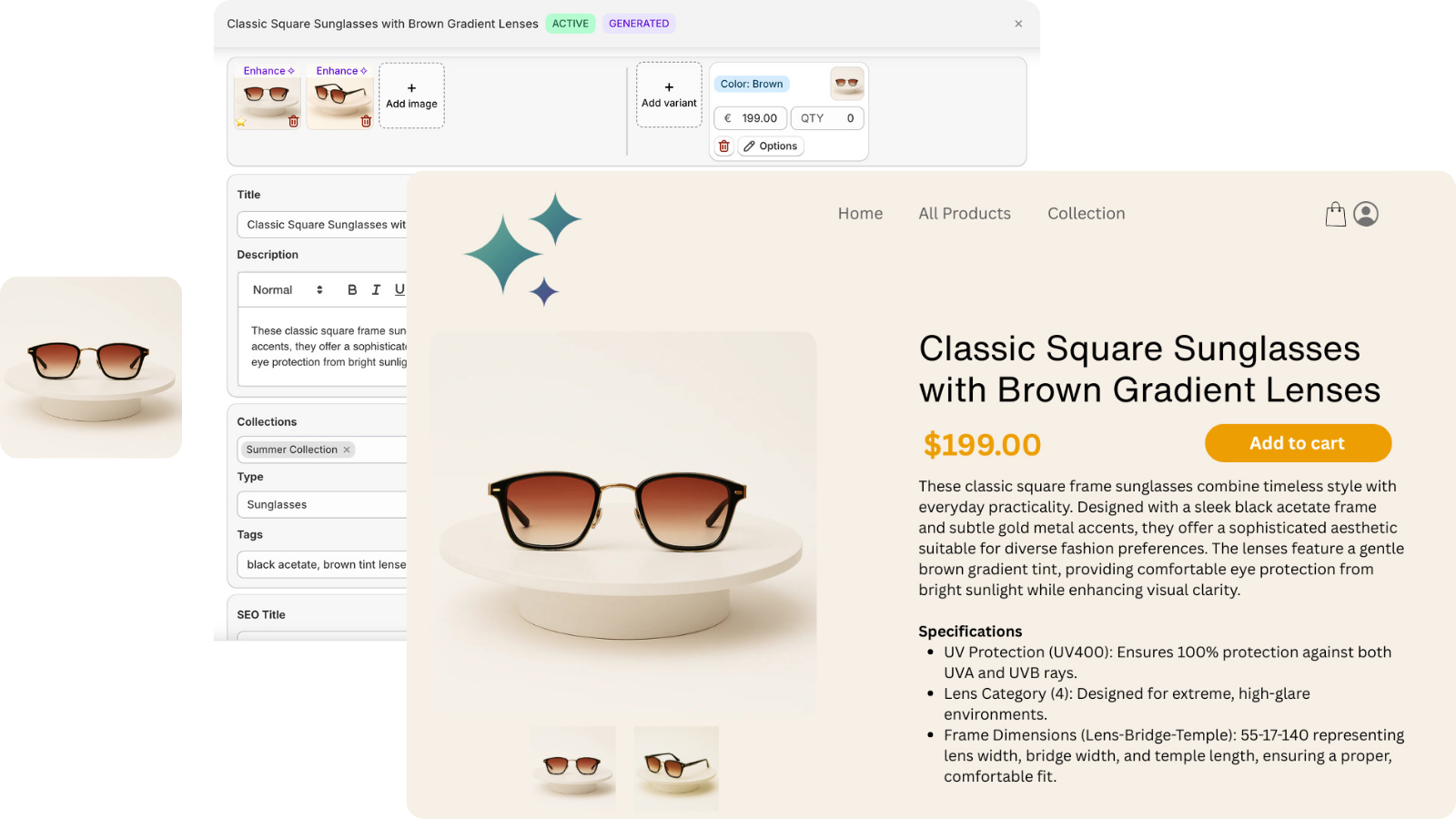 Listagrow Shopify App to generate product listings from images