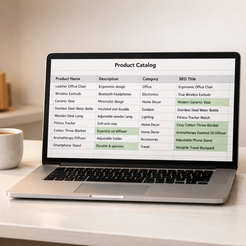 Photographing products from phone for bulk upload