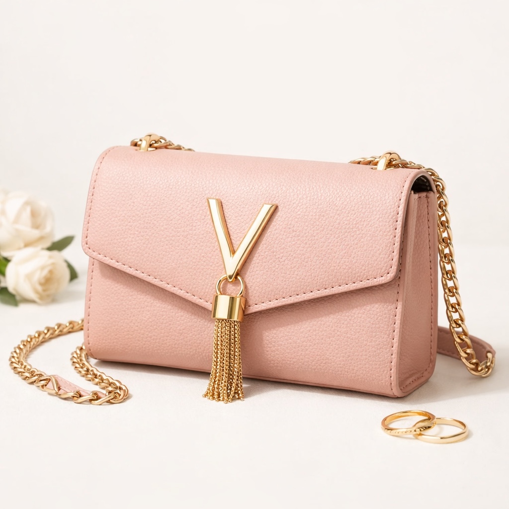 Pink purse - clean studio